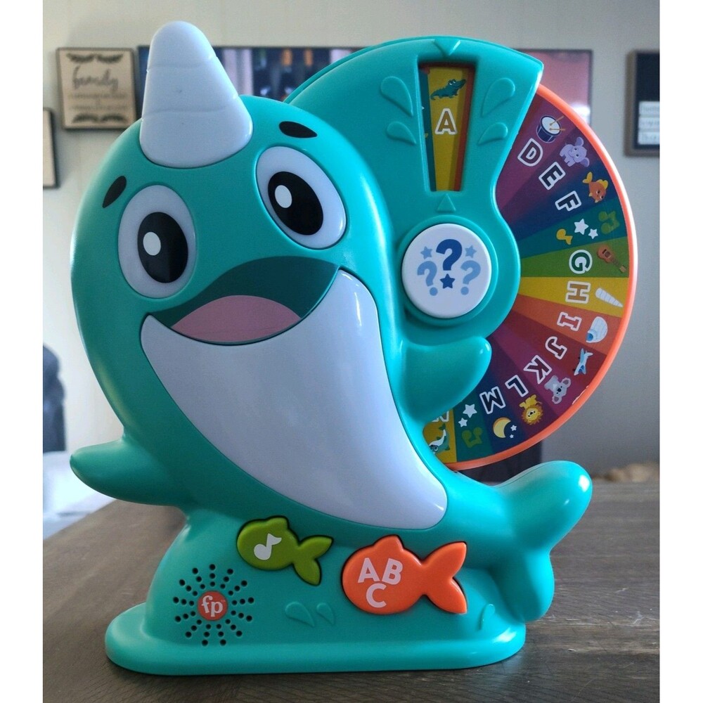Fisher-Price Linkimals Narwhal Interactive Toddler Learning Toy ~ works